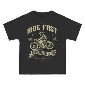 Ride Fast Retro Graphic Tee-INNBLAC Fashion Apparel