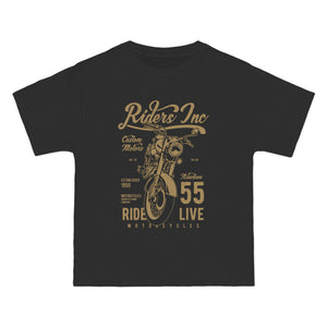 Riders Retro Graphic T Shirt-INNBLAC Fashion Apparel