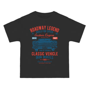 Roadway Legend Car Graphic Tee-INNBLAC Fashion Apparel