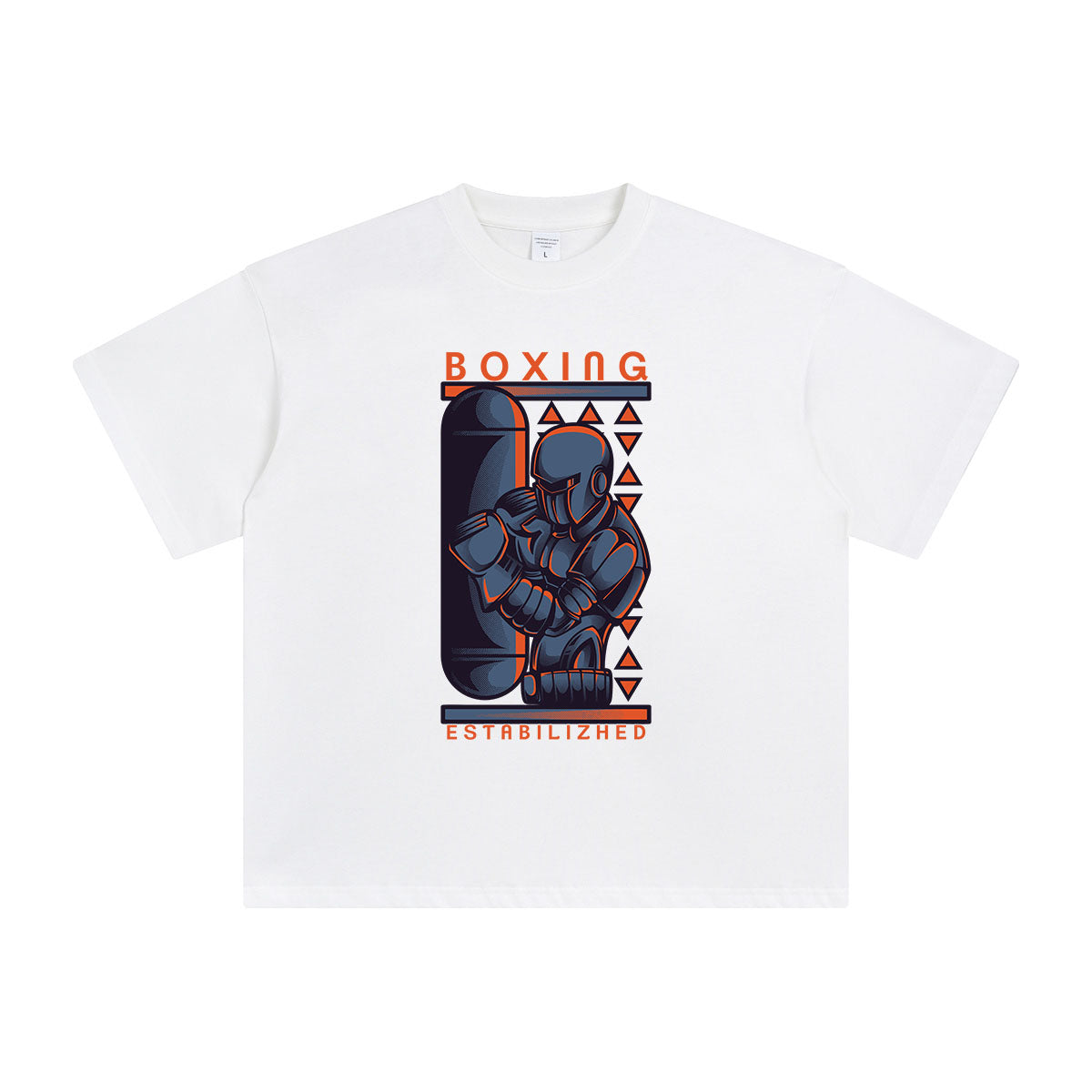 Robo Boxing Graphic Tee-INNBLAC Fashion Apparel