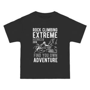 Rock Climbing Retro Graphic Tee-INNBLAC Fashion Apparel