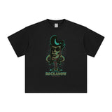 Rockanow Punk Graphic T Shirt-INNBLAC Fashion Apparel