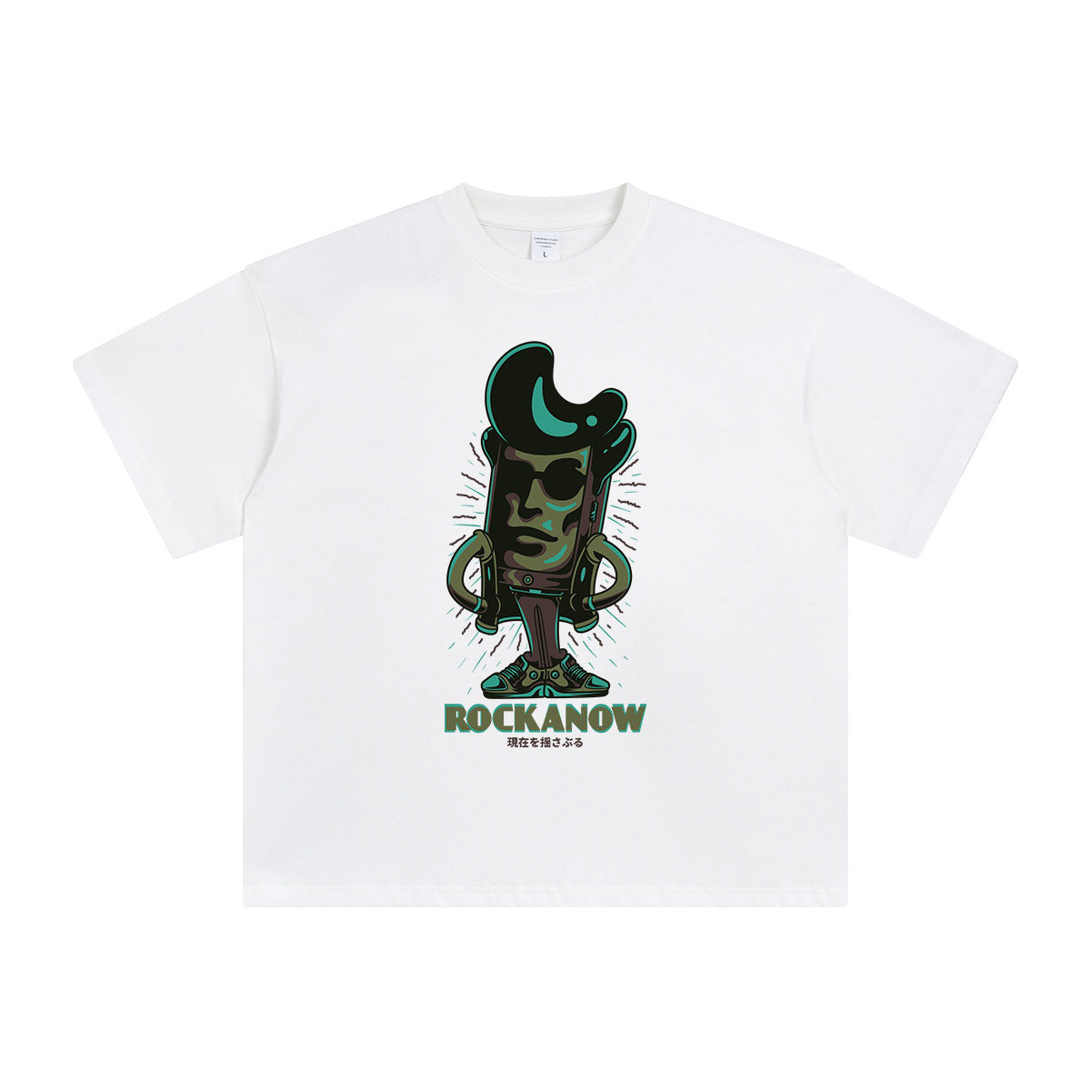 Rockanow Punk Graphic T Shirt-INNBLAC Fashion Apparel