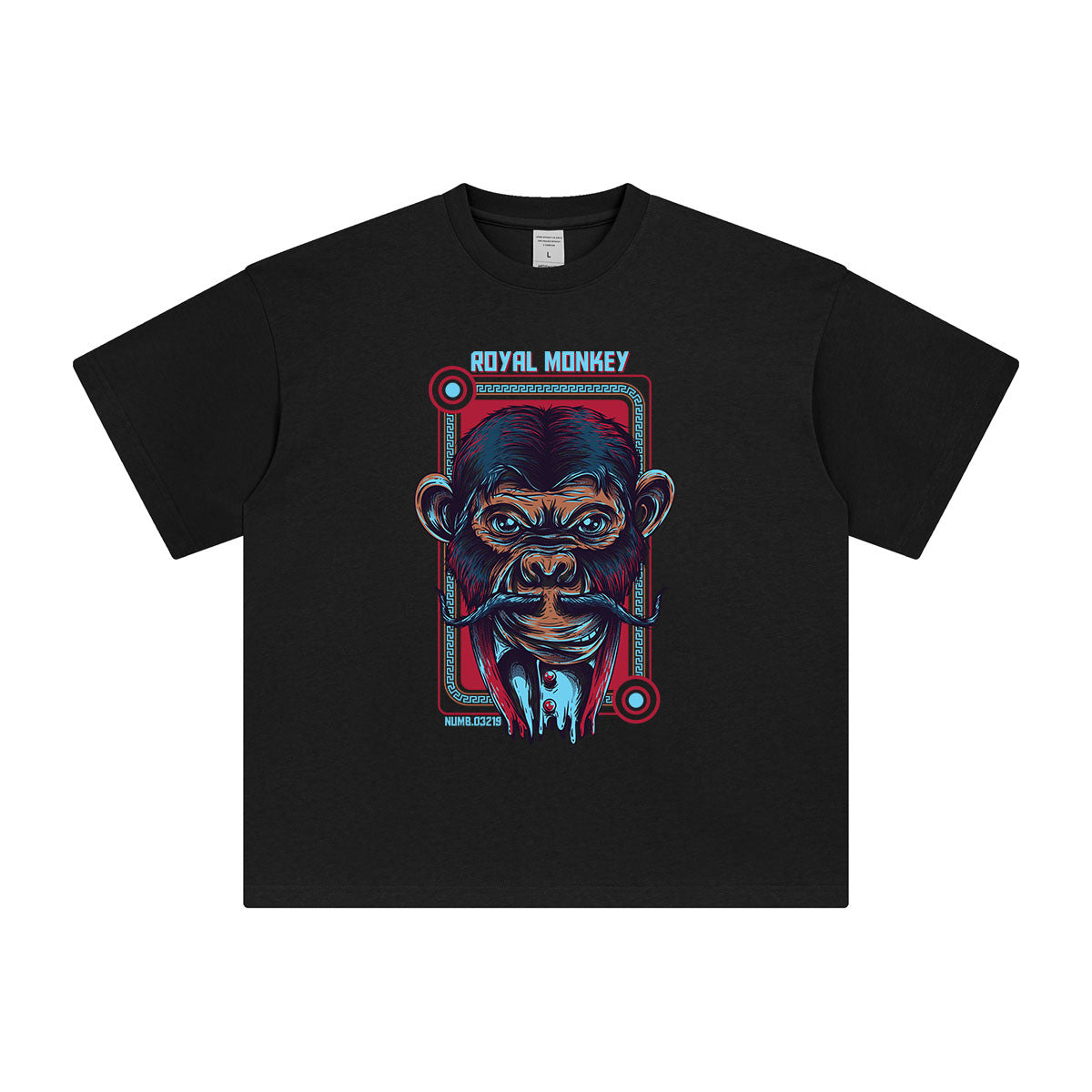 Royal Monkey Punk Graphic Tee-INNBLAC Fashion Apparel