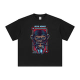 Royal Monkey Punk Graphic Tee-INNBLAC Fashion Apparel