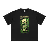 SLASHING Pig Mask Graphic Tee-INNBLAC Fashion Apparel