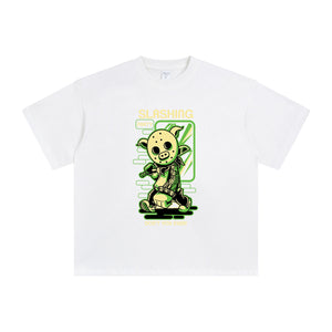 SLASHING Pig Mask Graphic Tee-INNBLAC Fashion Apparel