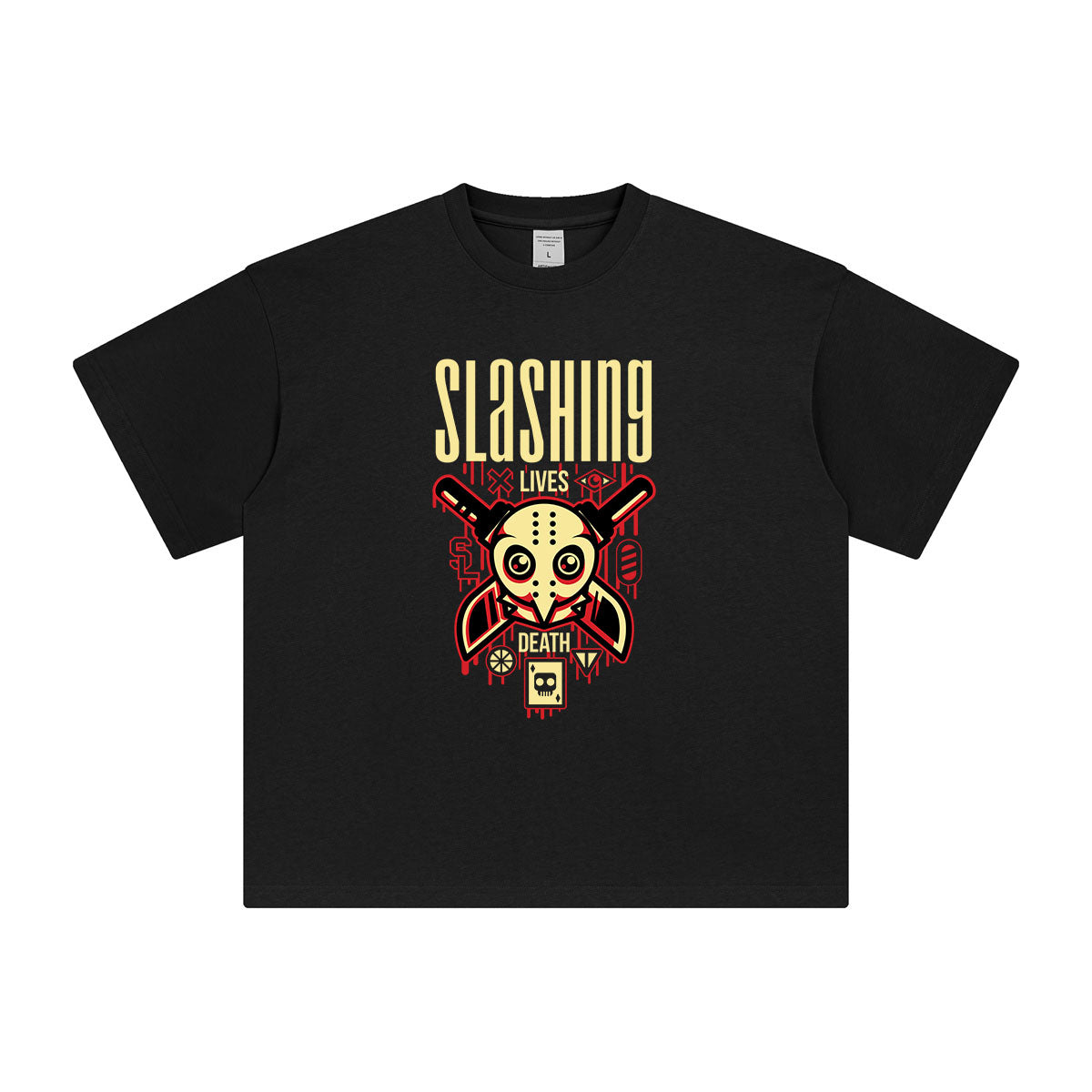 SLASHING Punk Graphic T Shirt-INNBLAC Fashion Apparel