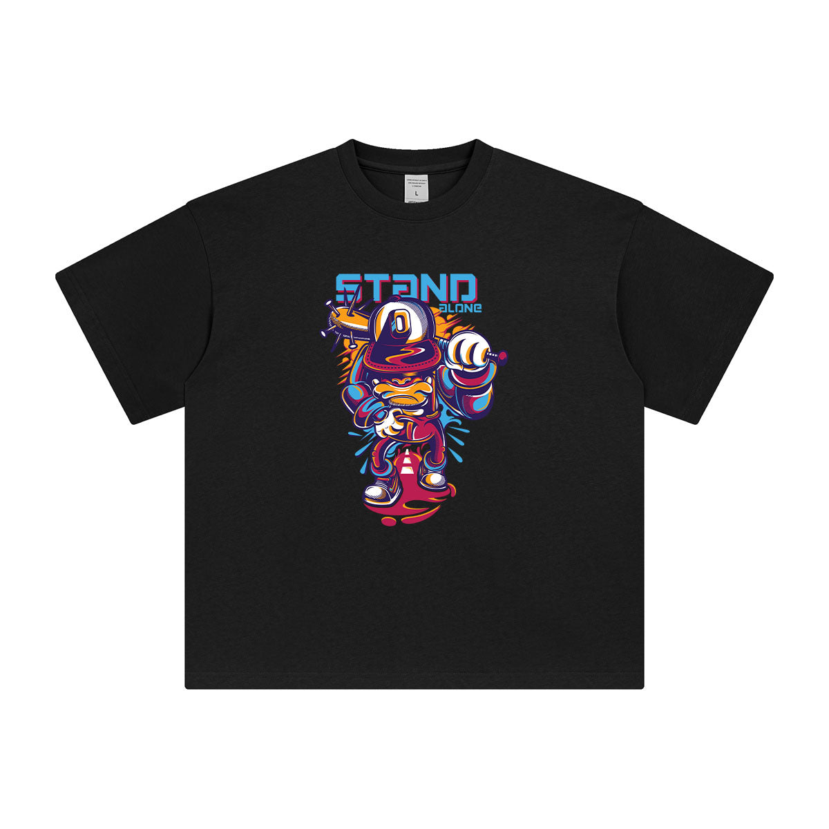 STAND Streetwear Graphic T Shirt-INNBLAC Fashion Apparel