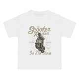 Scooter Rider Retro Graphic Tee-INNBLAC Fashion Apparel