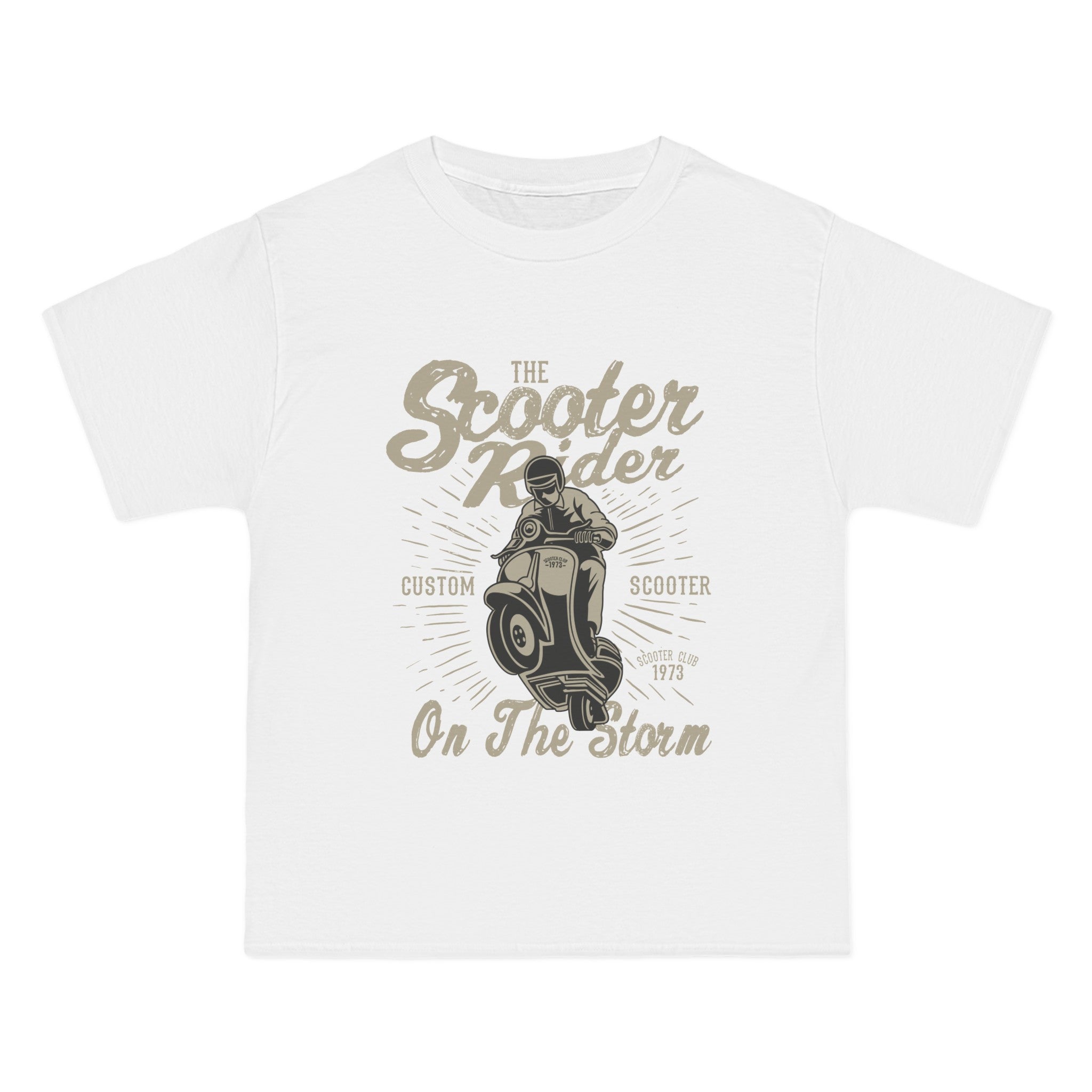 Scooter Rider Retro Graphic Tee-INNBLAC Fashion Apparel