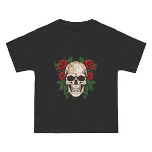 Skull & Roses Graphic T Shirt-INNBLAC Fashion Apparel