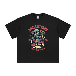 Skullwave in Space Graphic Tee-INNBLAC Fashion Apparel