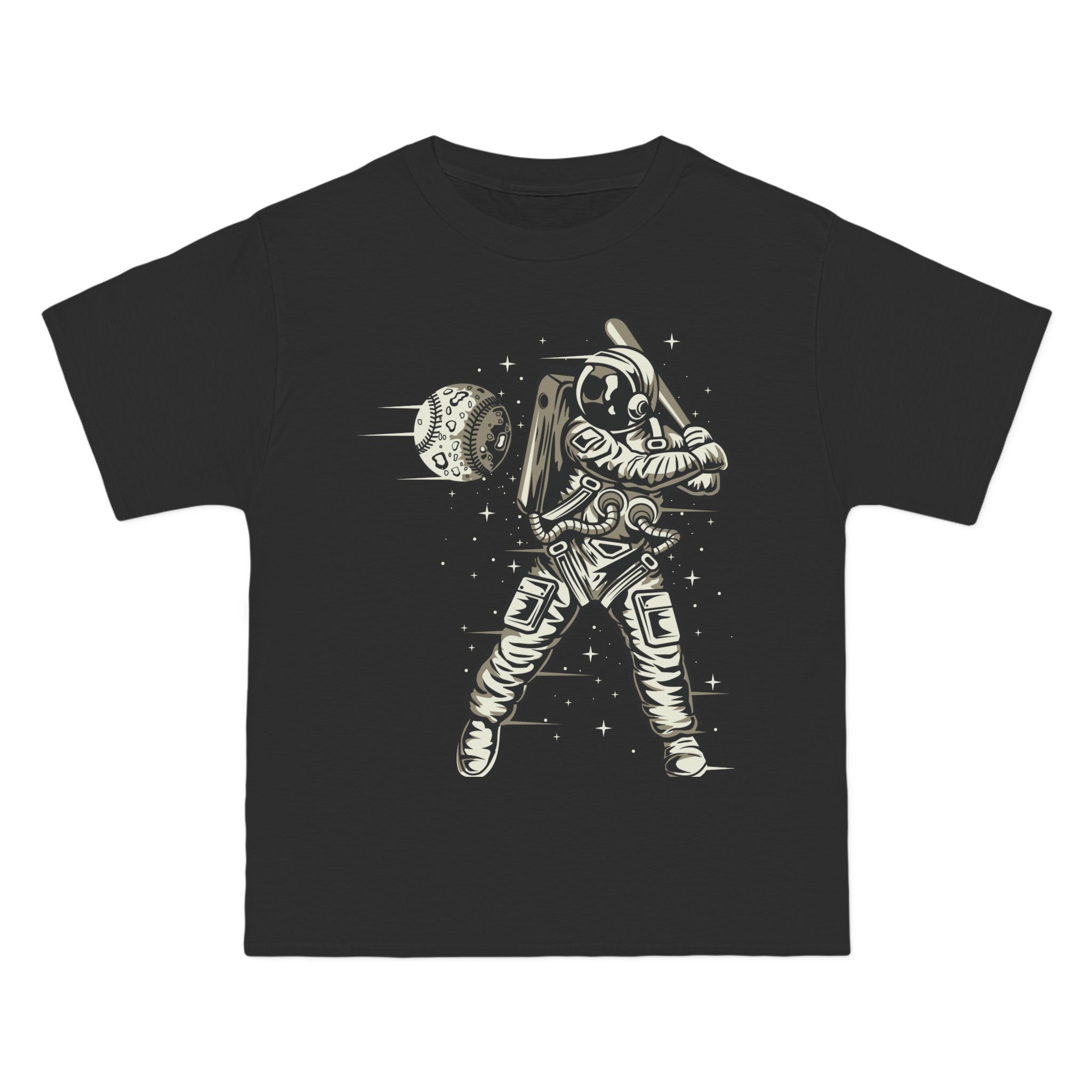 Space Baseball Astronaut Graphic Tee-INNBLAC Fashion Apparel