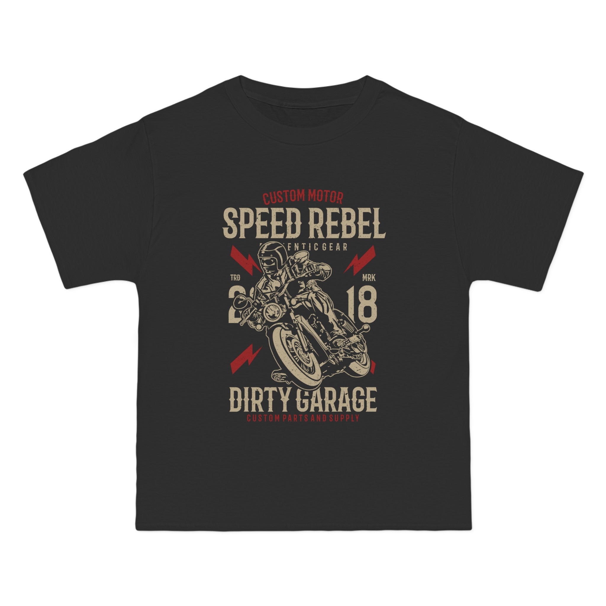 Speed Rebel Rider Retro Graphic Tee-INNBLAC Fashion Apparel