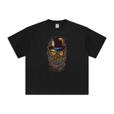 Steampunk Owl Graphic Tee-INNBLAC Fashion Apparel