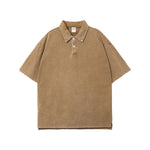 Stone Wash Heavy Collar T Shirt 7.5oz-INNBLAC Fashion Apparel