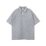 Stone Wash Heavy Collar T Shirt 7.5oz-INNBLAC Fashion Apparel