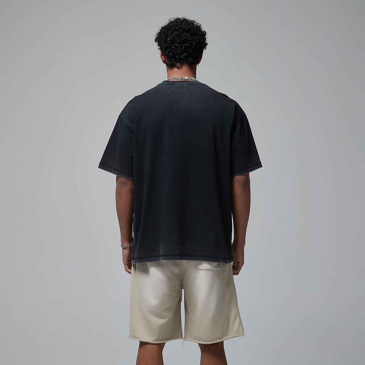 Stone Wash Heavyweight Faded Tee 8oz-INNBLAC Fashion Apparel