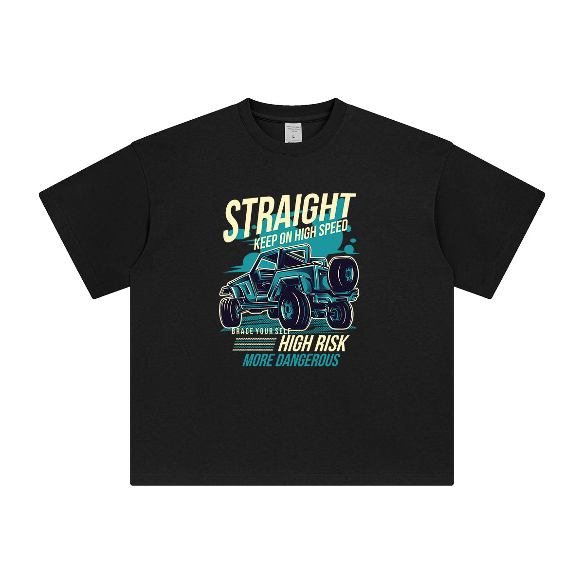 Straight Race Car Graphic Tee-INNBLAC Fashion Apparel