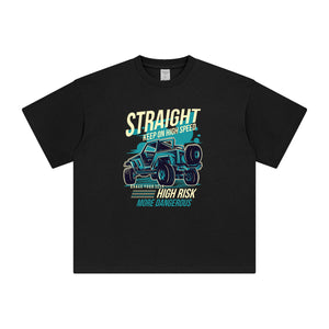 Straight Race Car Graphic Tee-INNBLAC Fashion Apparel