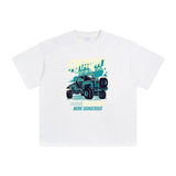 Straight Race Car Graphic Tee-INNBLAC Fashion Apparel