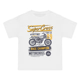 Super Cross Motor Graphic Tee-INNBLAC Fashion Apparel