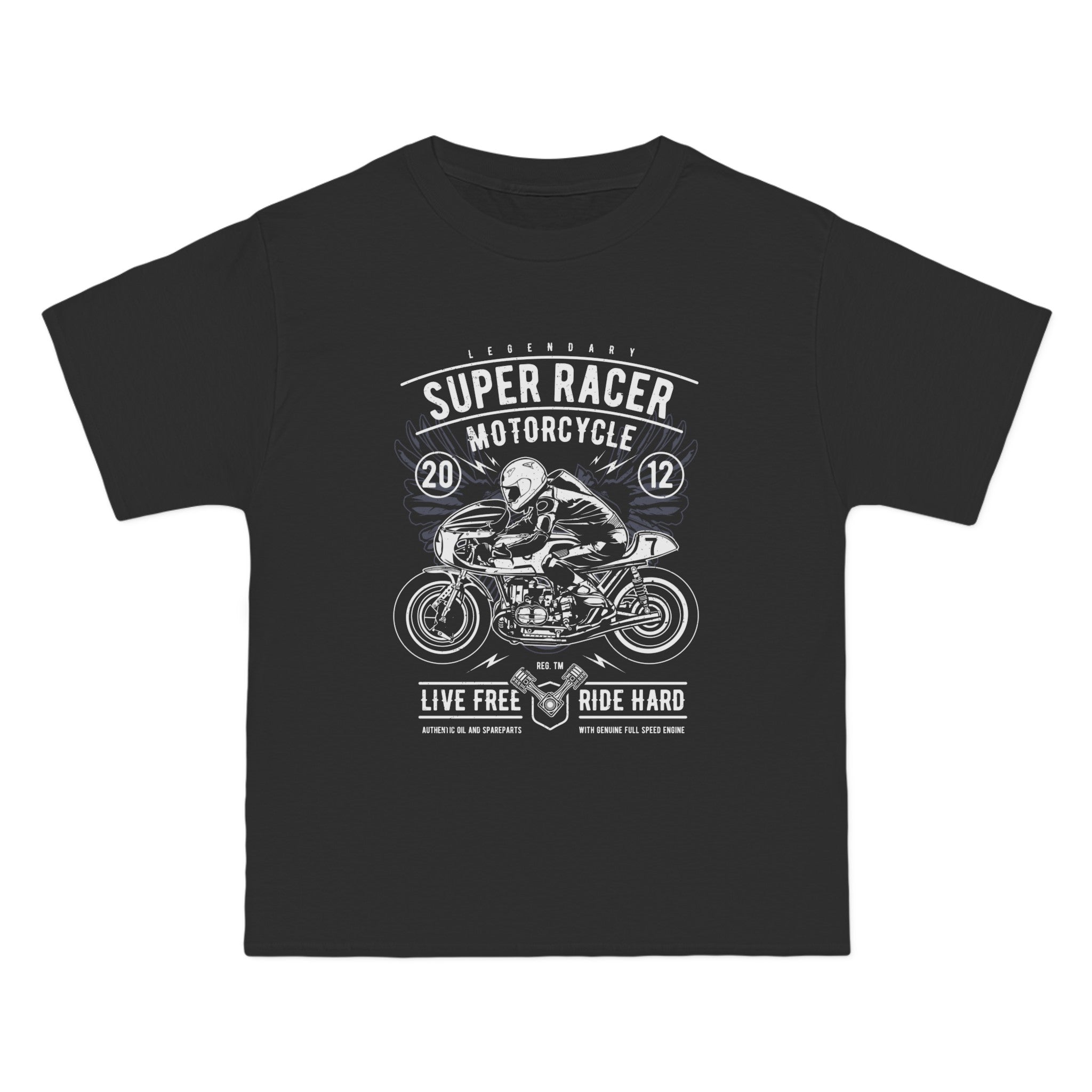 Super Racer Motorcycle Graphic Tee-INNBLAC Fashion Apparel