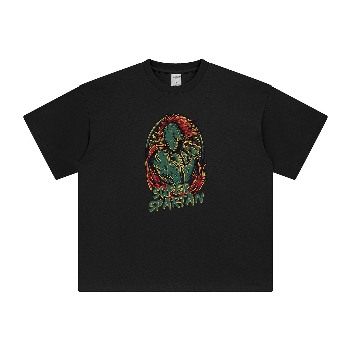 Super Spartan Streetwear Graphic Tee-INNBLAC Fashion Apparel