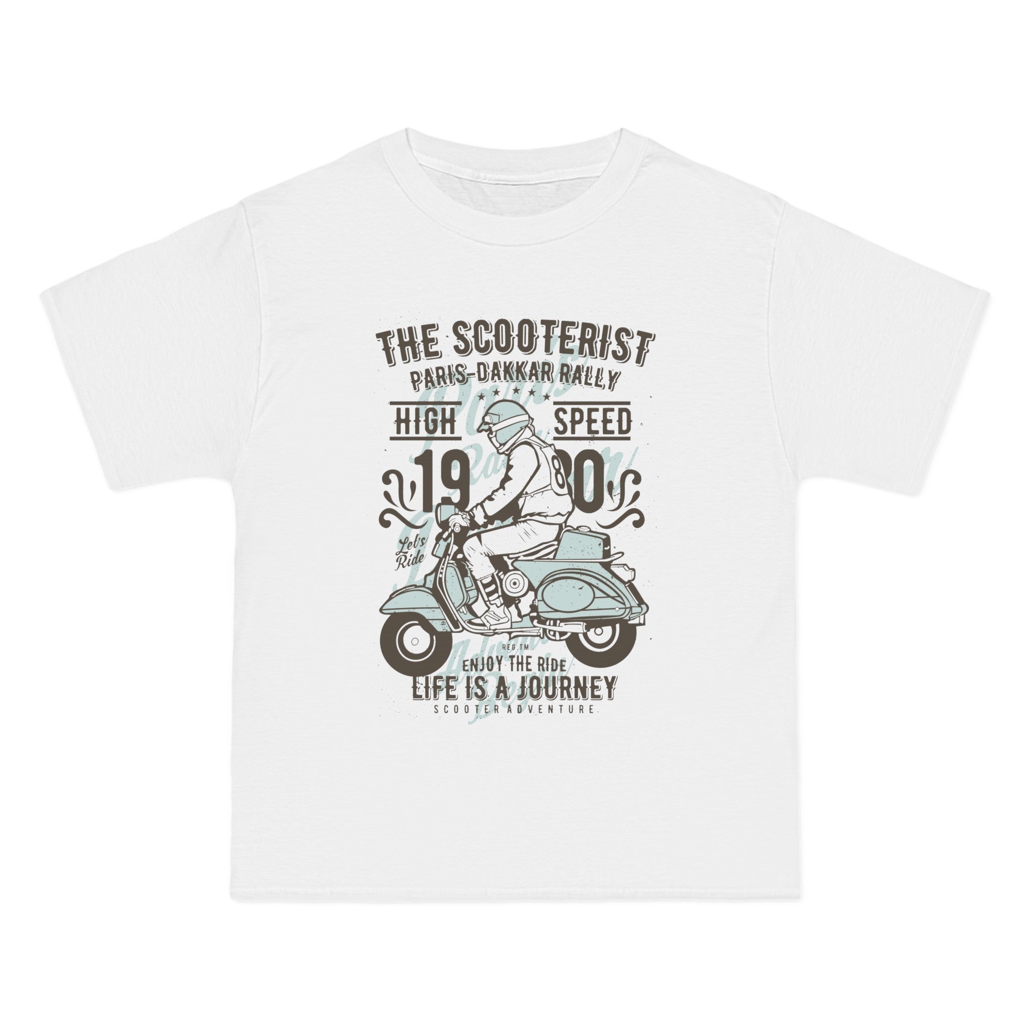 The Scooterist Retro Graphic Tee-INNBLAC Fashion Apparel