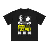 Troubled Teenager Abstract Graphic Tee-INNBLAC Fashion Apparel