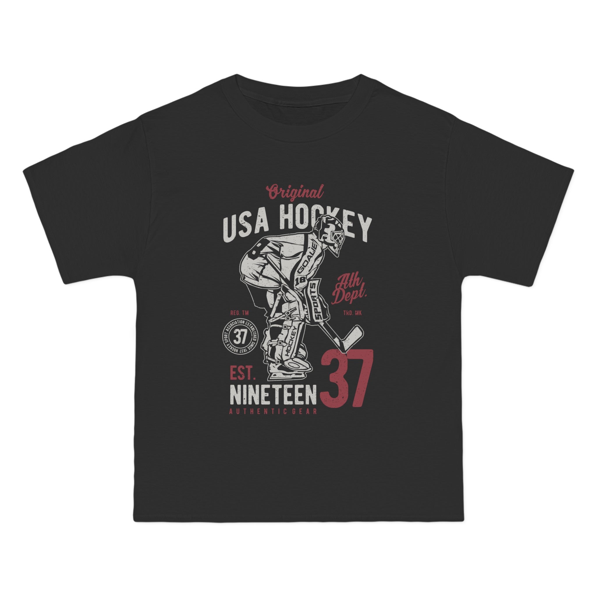 USA Hockey Retro Graphic Tee-INNBLAC Fashion Apparel