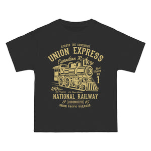 Union Express Graphic T Shirt-INNBLAC Fashion Apparel