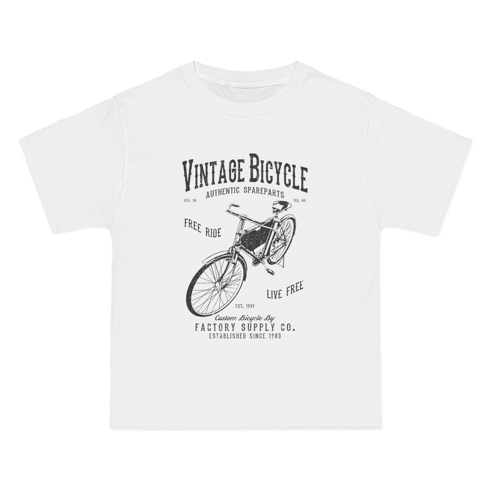 Vintage Bicycle Graphic T Shirt-INNBLAC Fashion Apparel