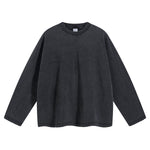 Women's Vintage Wash Distressed Sweatshirt-INNBLAC Fashion Apparel