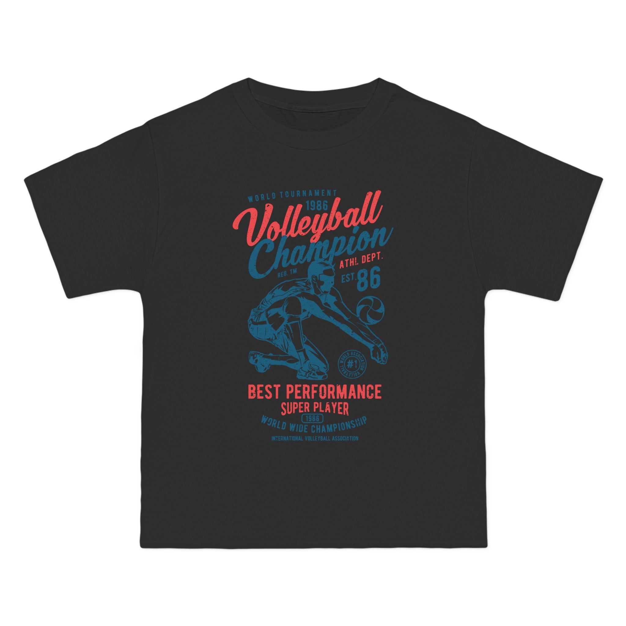 Volleyball Champion Retro Graphic Tee-INNBLAC Fashion Apparel