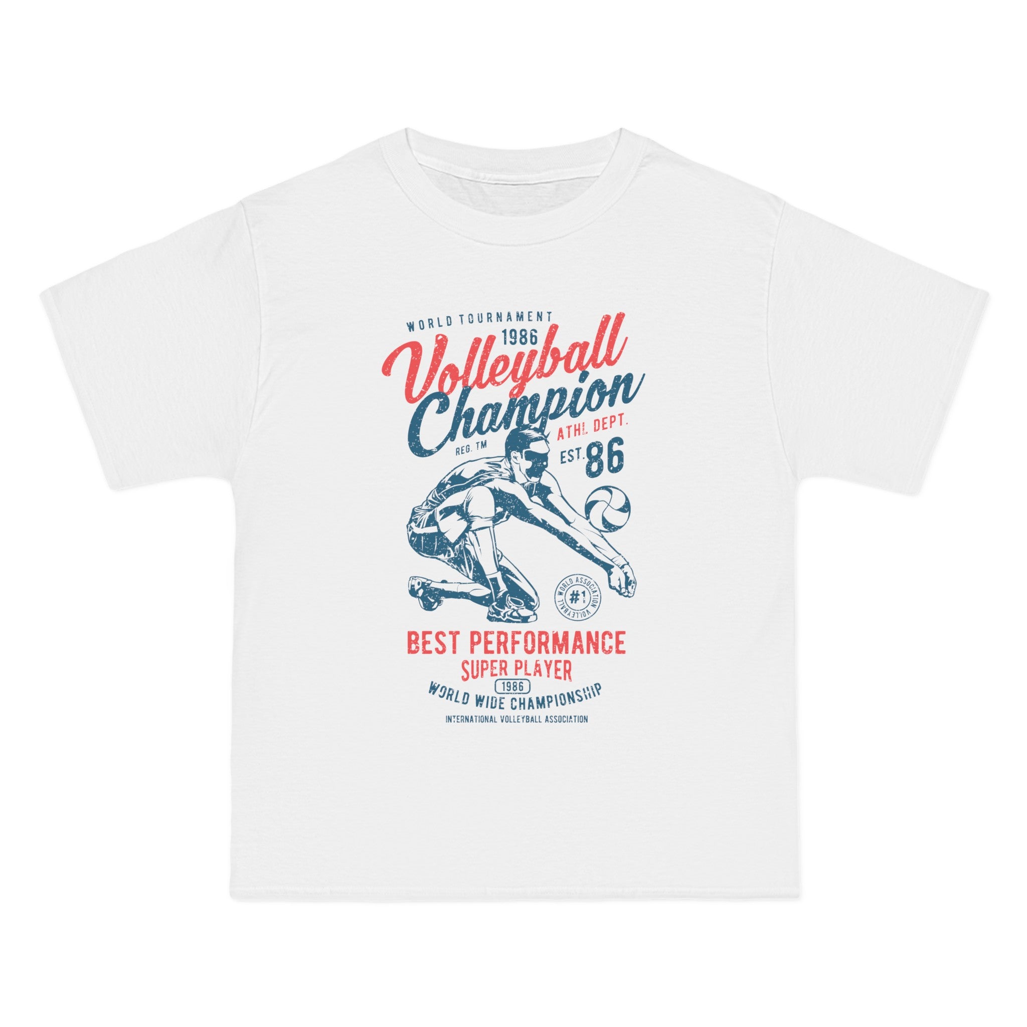 Volleyball Champion Retro Graphic Tee-INNBLAC Fashion Apparel