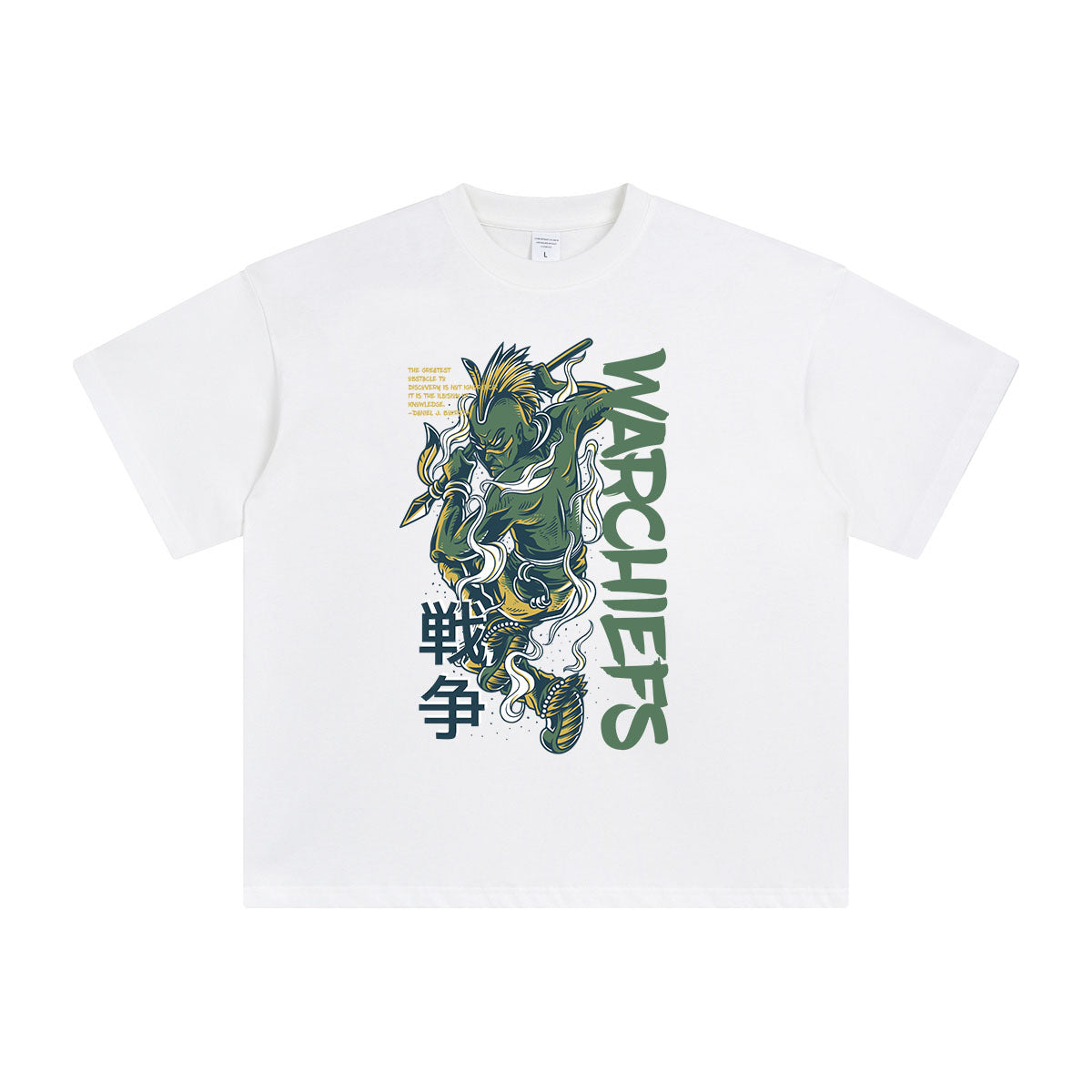 Warchiefs Japanese Kanji Graphic Tee-INNBLAC Fashion Apparel