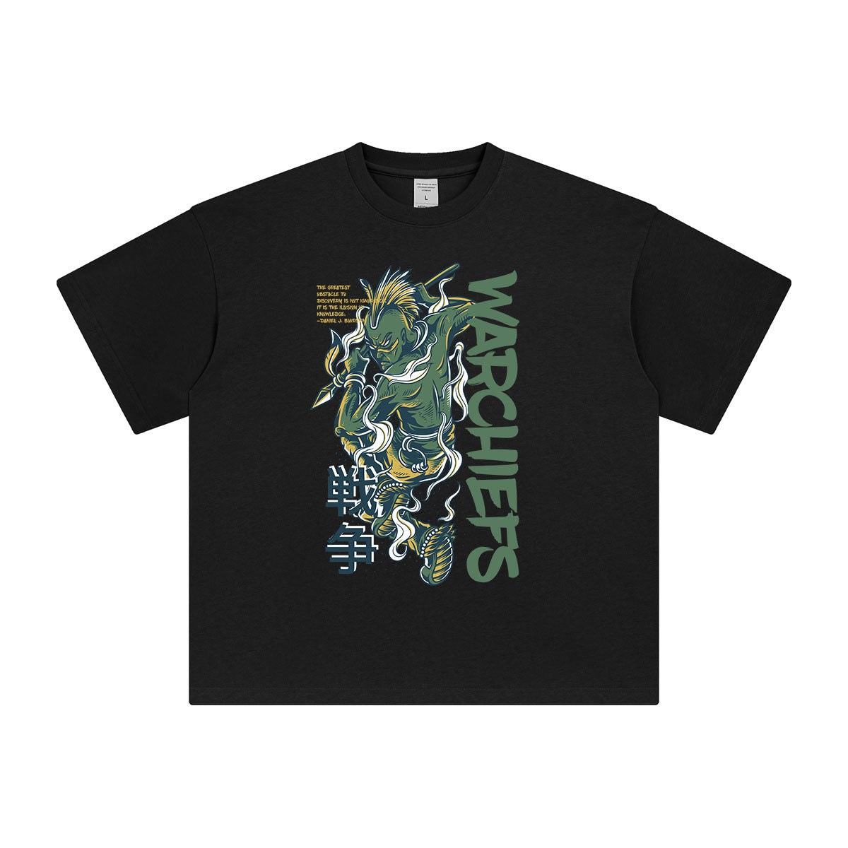 Warchiefs Japanese Kanji Graphic Tee-INNBLAC Fashion Apparel