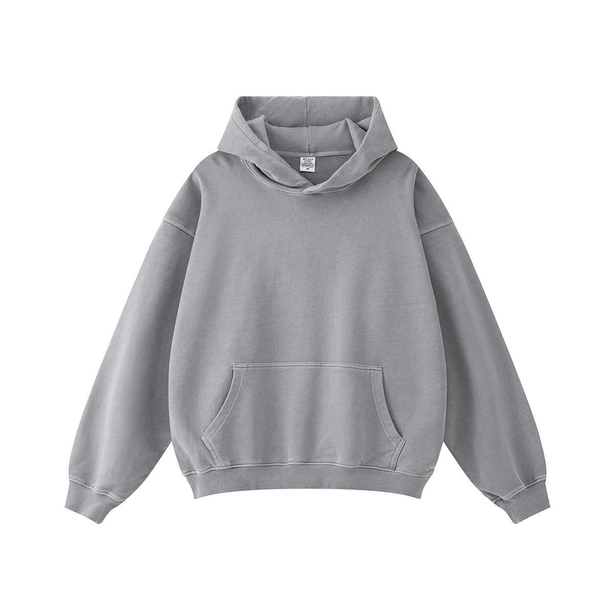 Washed Faded French Terry Hoodie-INNBLAC Fashion Apparel