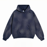 Women's Acid Wash Faded Ripped Hoodie-INNBLAC Fashion Apparel