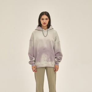 Women's Washed Ripped Kangaroo Pocket Hoodie-INNBLAC Fashion Apparel