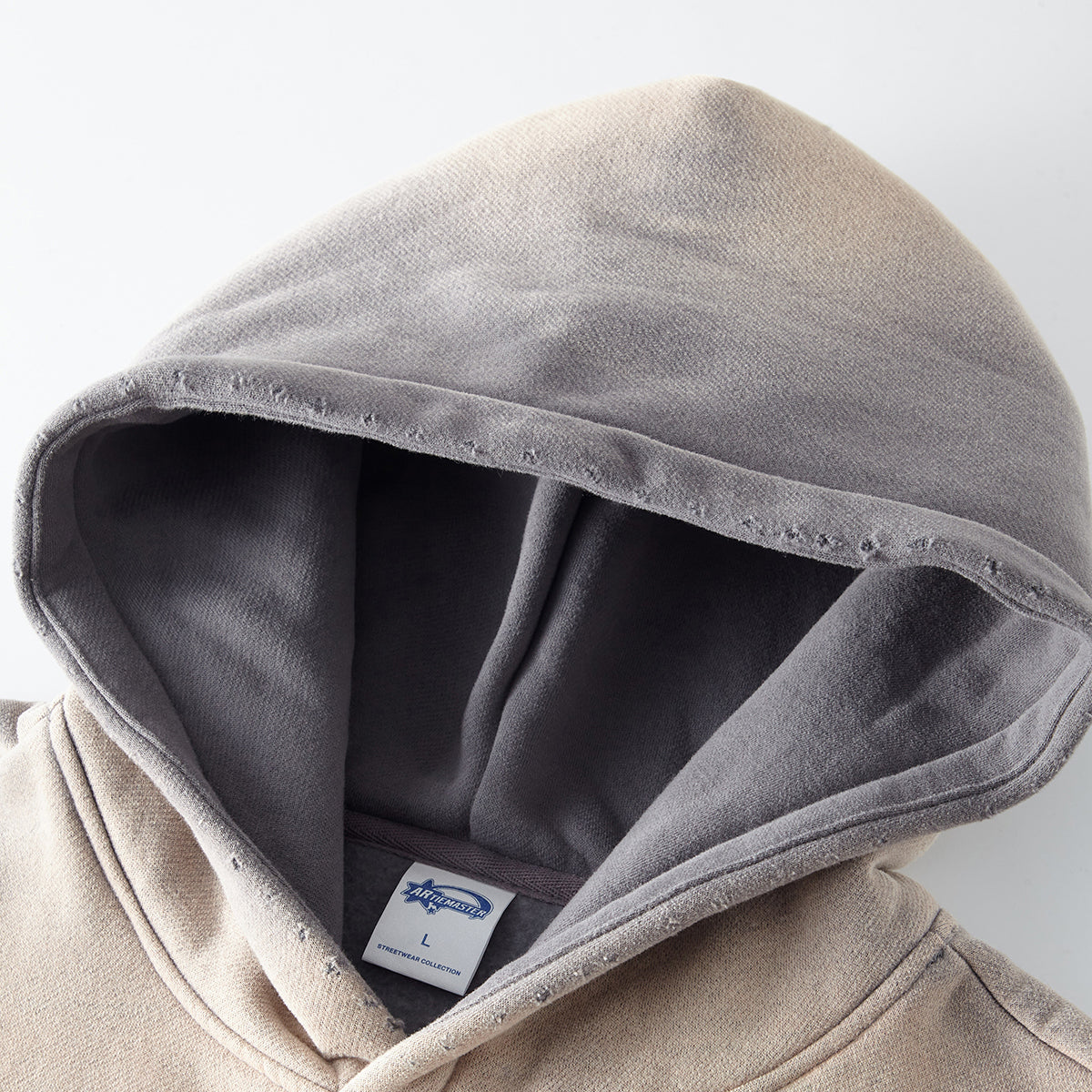 Washed Ripped Kangaroo Pocket Hoodie-INNBLAC Fashion Apparel