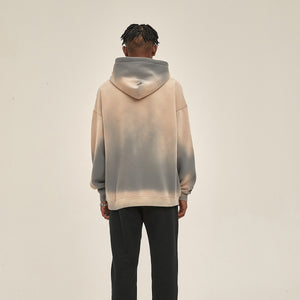 Washed Ripped Kangaroo Pocket Hoodie-INNBLAC Fashion Apparel