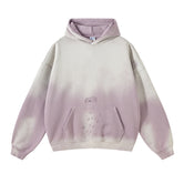 Washed Ripped Kangaroo Pocket Hoodie-INNBLAC Fashion Apparel