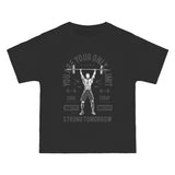 Weightlifting Retro Graphic Tee-INNBLAC Fashion Apparel