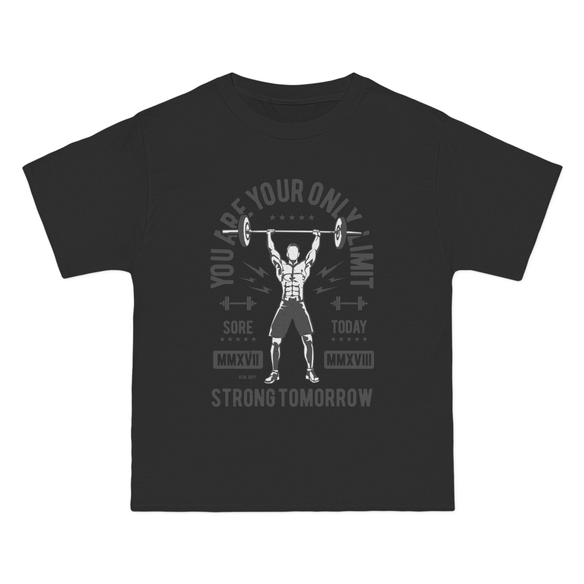 Weightlifting Retro Graphic Tee-INNBLAC Fashion Apparel