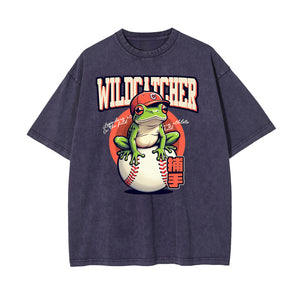 Wild Catcher Frog Graphic Tee-INNBLAC Fashion Apparel