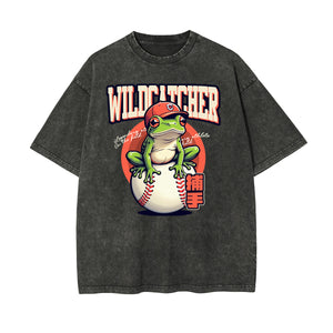 Wild Catcher Frog Graphic Tee-INNBLAC Fashion Apparel