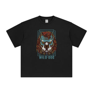 Wild Dog Punk Graphic Tee-INNBLAC Fashion Apparel